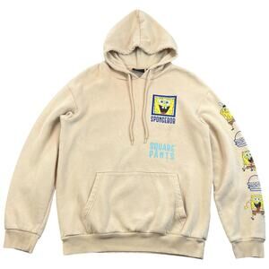 Nickelodeon SpongeBob SquarePants Graphic Hoodie Beige Tan Men’s M 2021